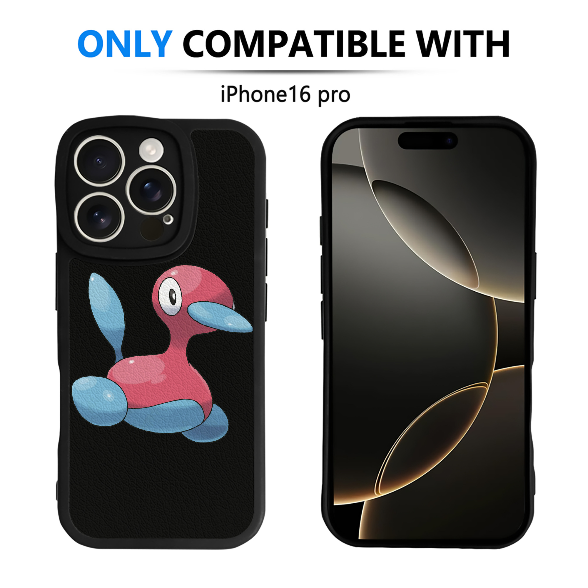 （画像用） ポケットモンスター Pokémon 【iPhone 16シリーズ対応】シリコンスマホケース（レザー調） 材質：シリコン